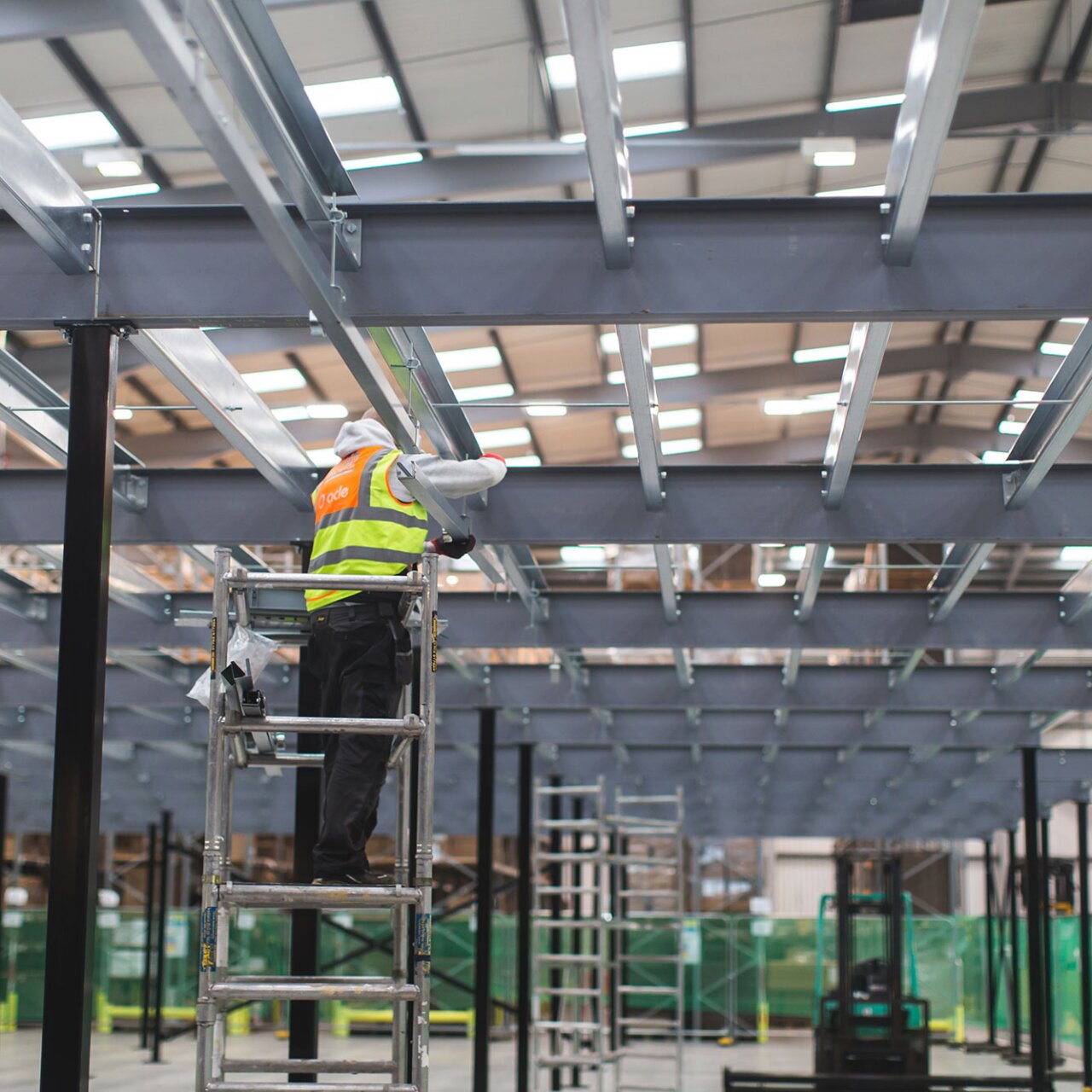 mezzanine floor installation.