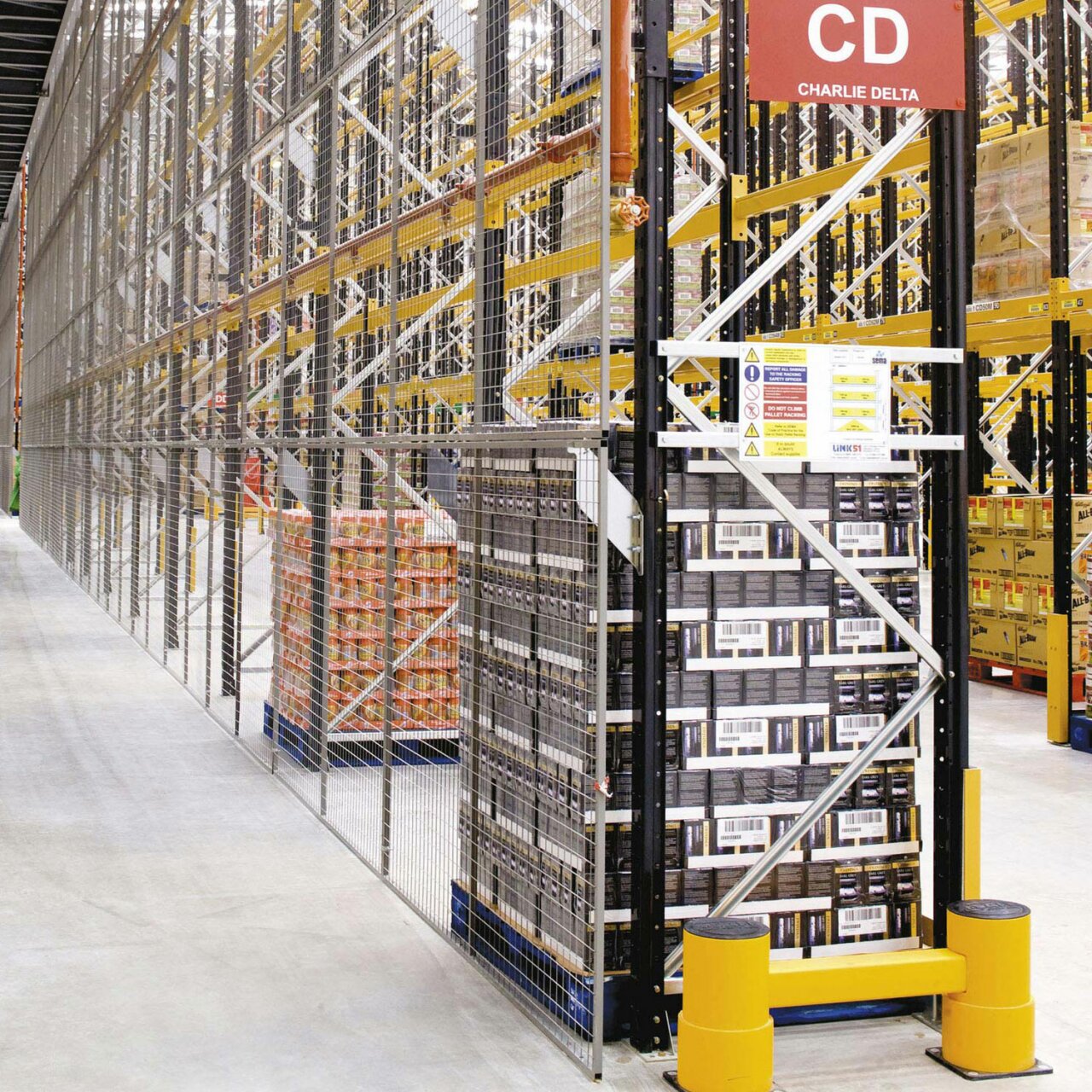 Mesh Partitioning - Anti-Collapse Mesh Fence Panels.
