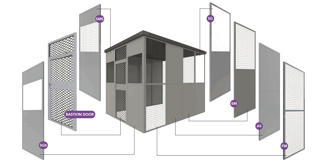 Bastion panels and doors.