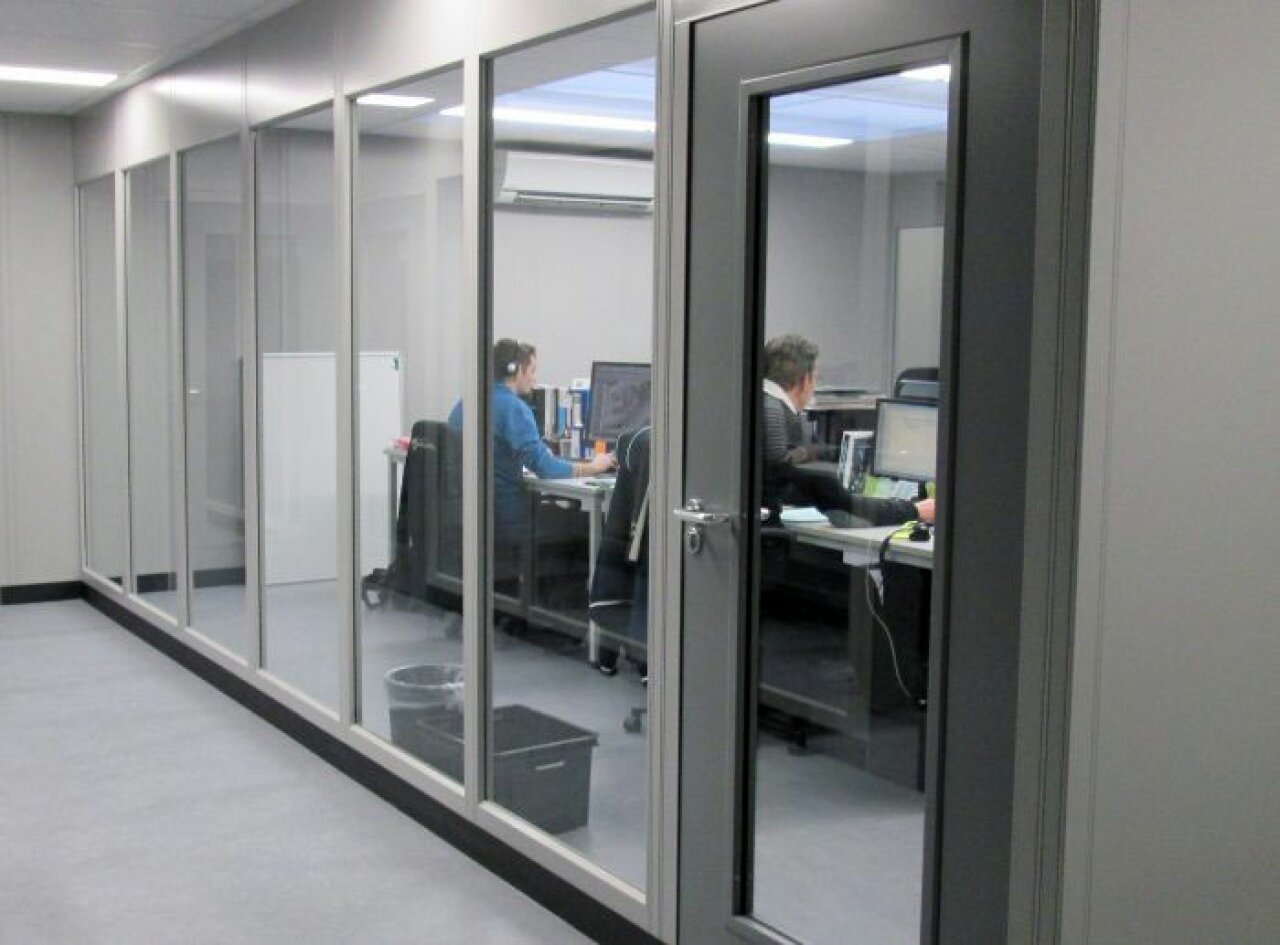 Double Skin Partitions - Windows and Door.