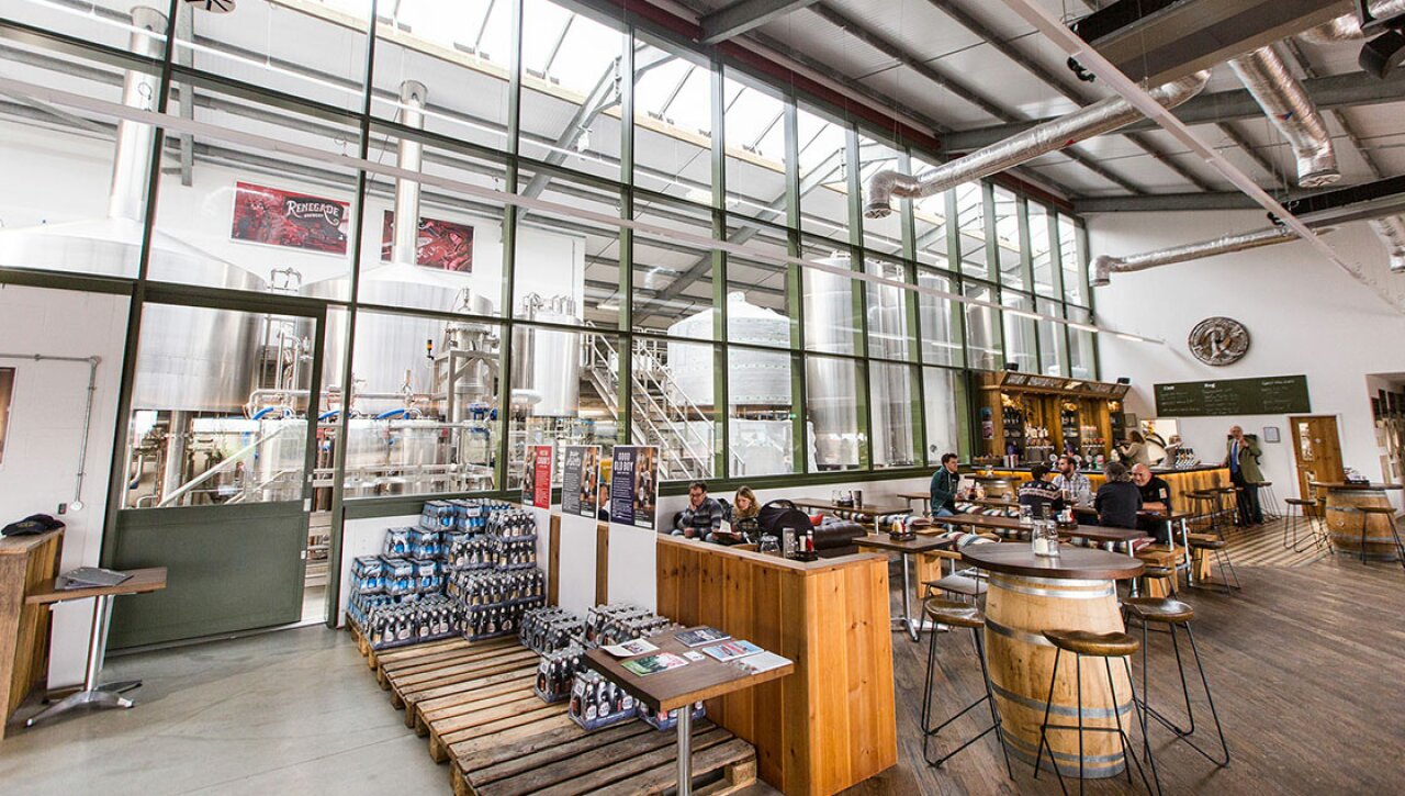 Glass partitioning - West Berkshire Brewery.