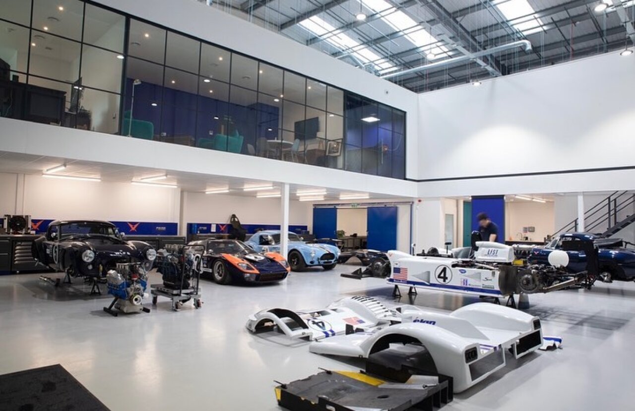 office built on mezzanine floor.