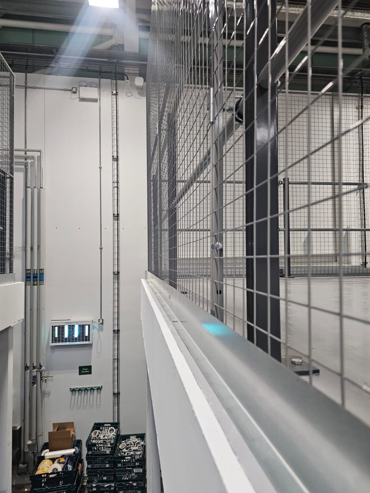 Mezzanine Floor Edge Protection Barrier.