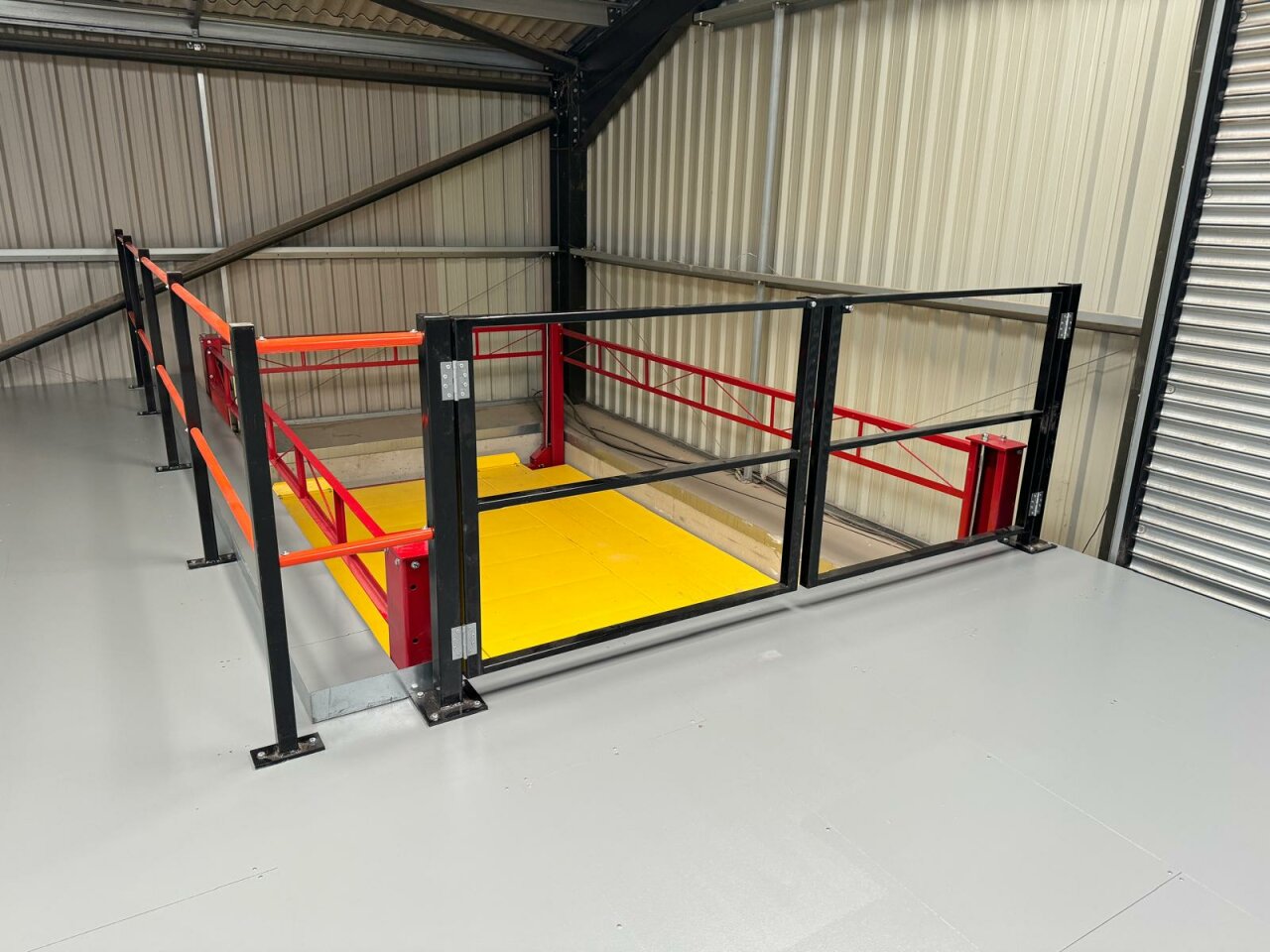 Mezzanine Lift Swing Gate.