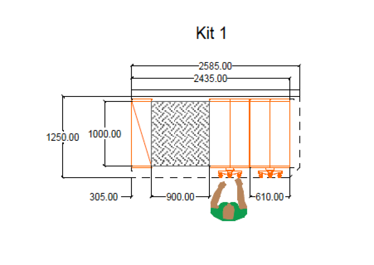 Mobile Shelving System Kit 1.