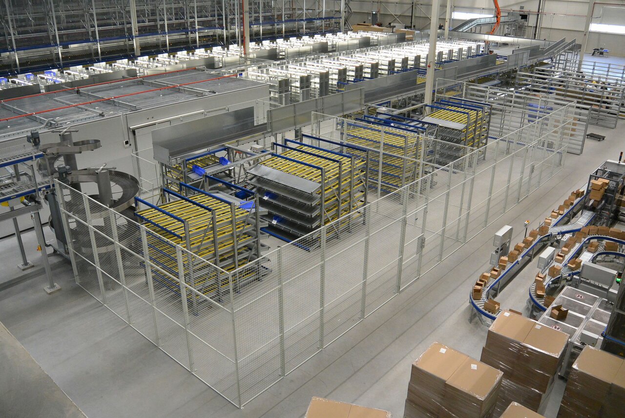 Mesh Partitions Used For A Storage Area.
