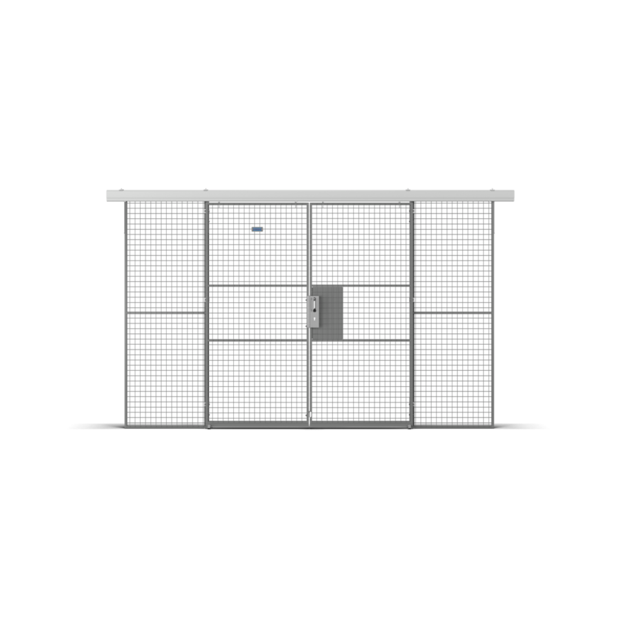 Double Sliding Door In Single Rail.