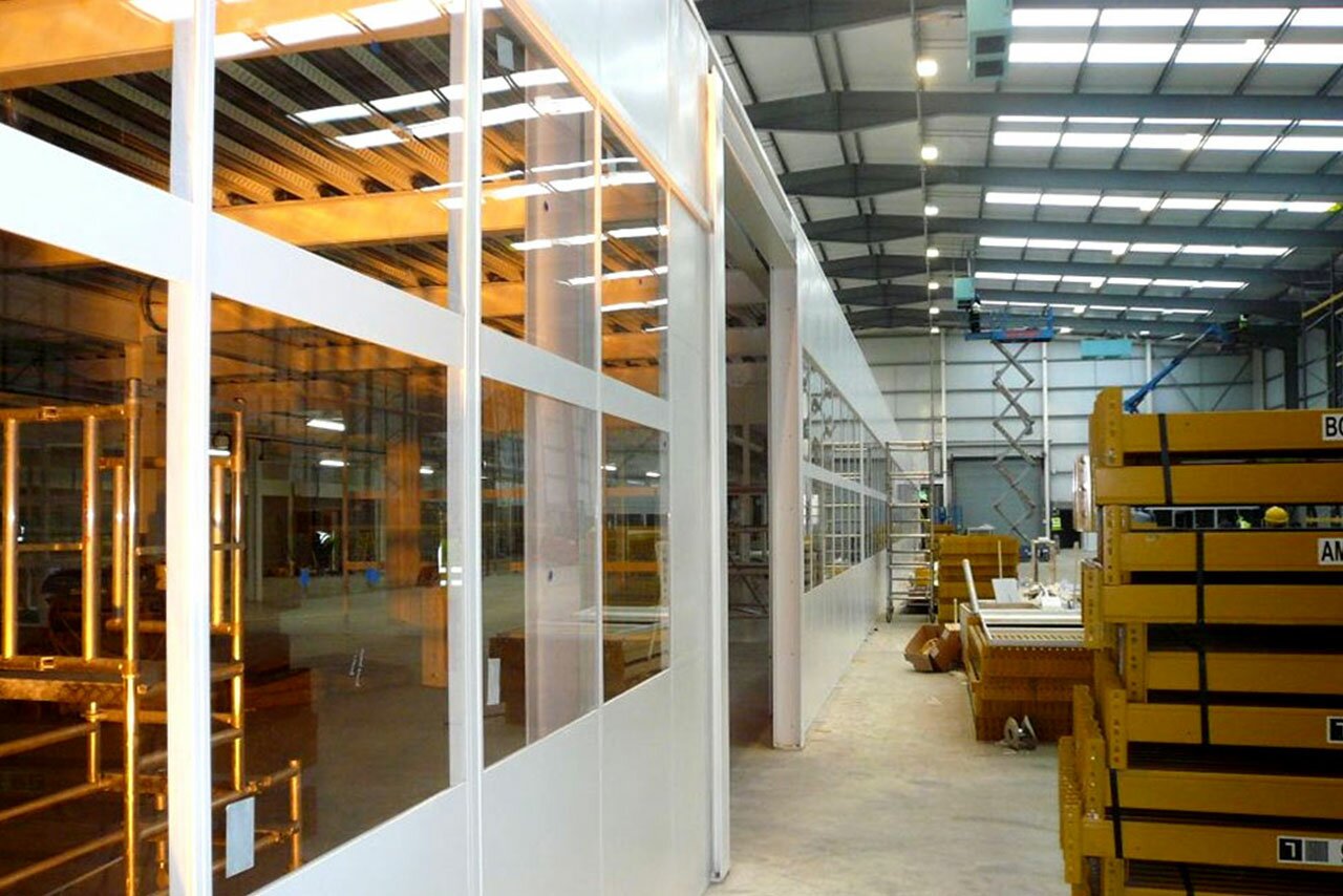 Single Skin Steel Partitioning - Walls.