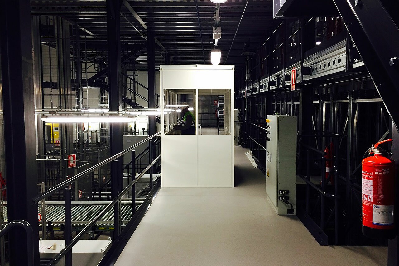 Single Skin Steel Partitioning - Small office.