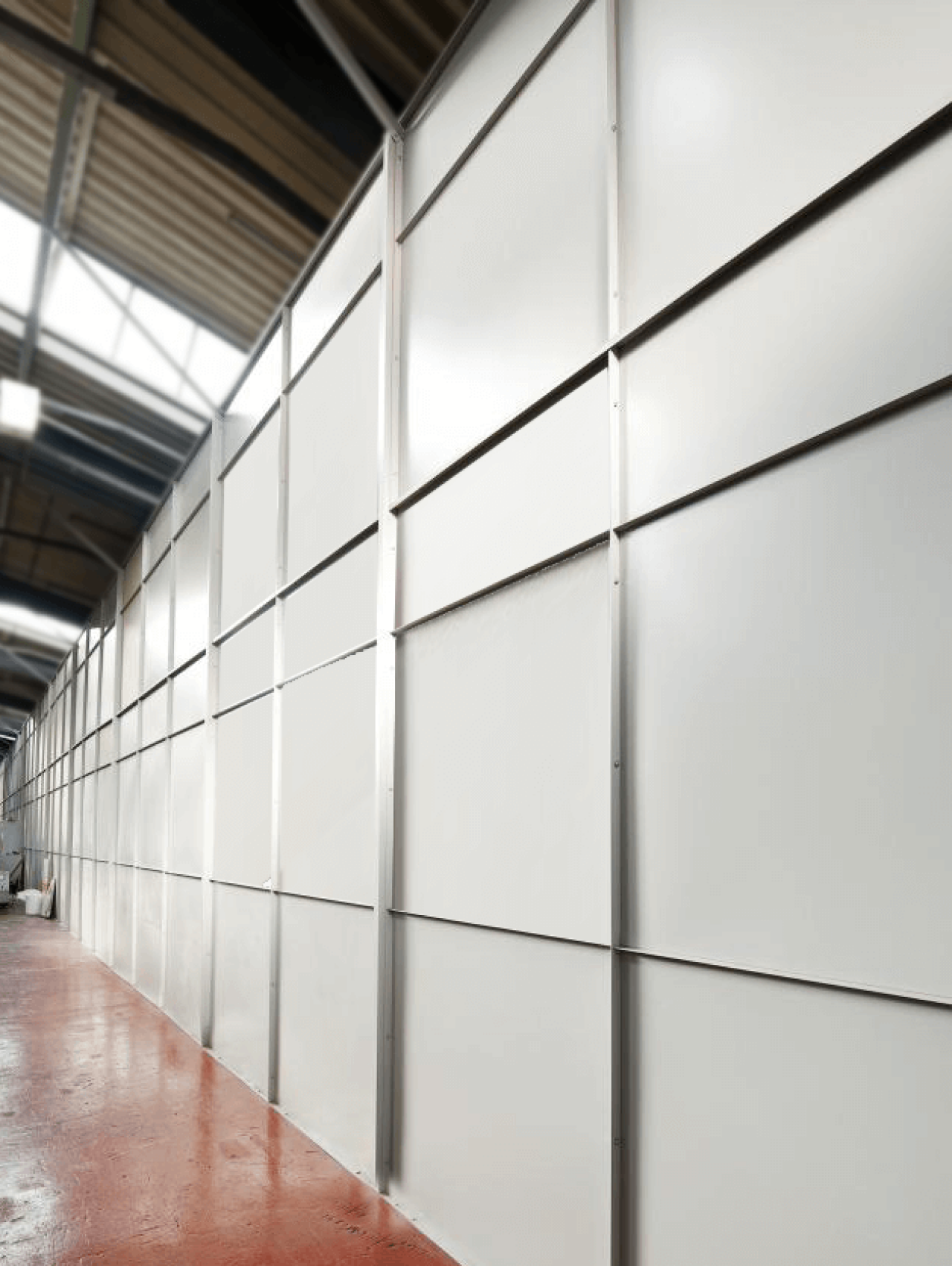 Single Skin Steel Partitioning - Panels.