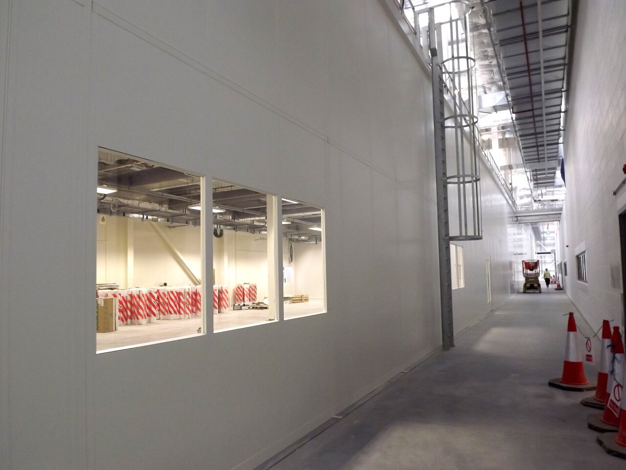 Double Skin Partitioning - Glass Windows.