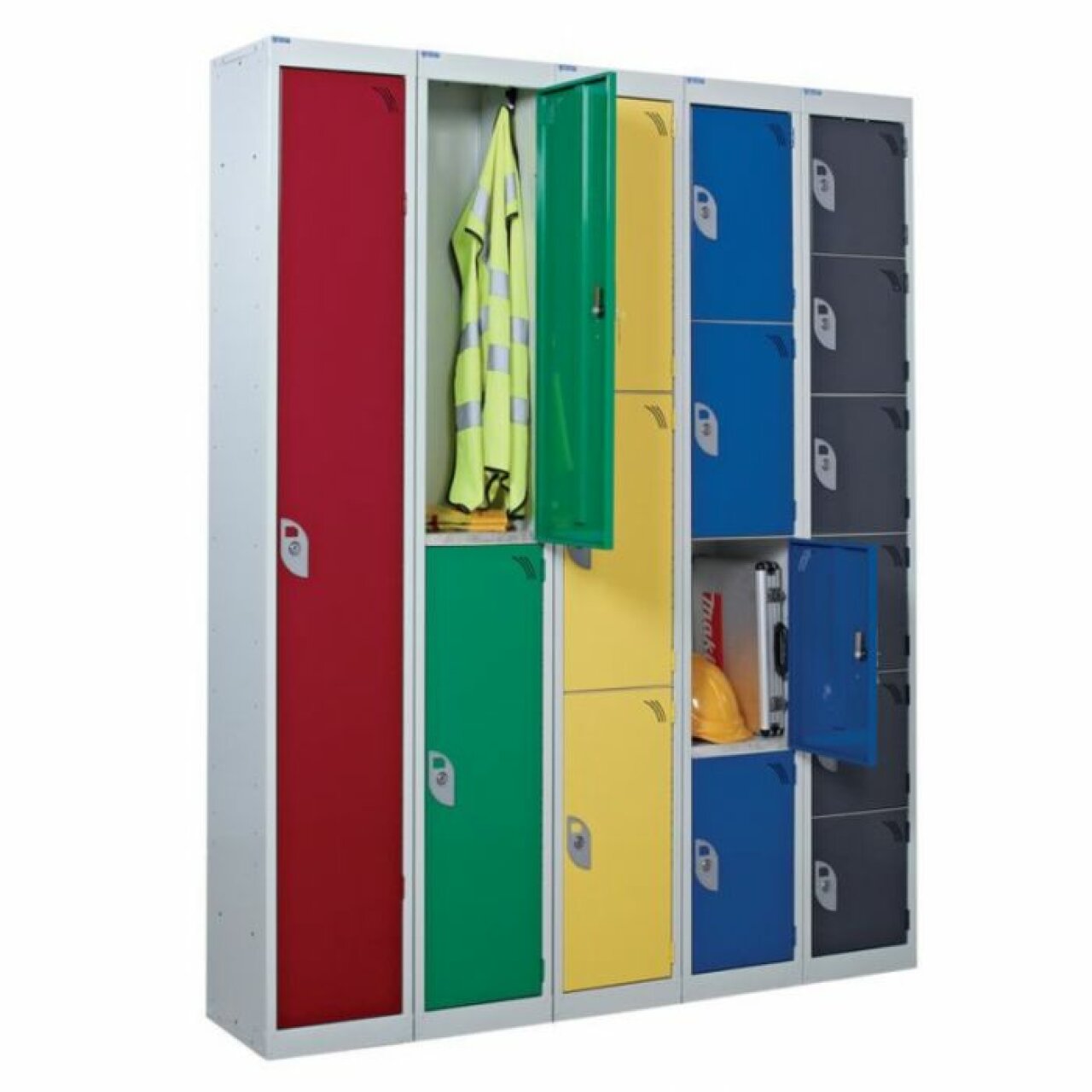 standard steel lockers.