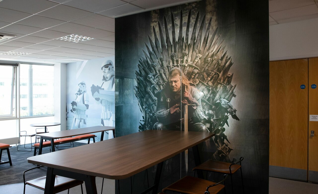 Arri Lighting - office fitout - Game of Thrones desk.