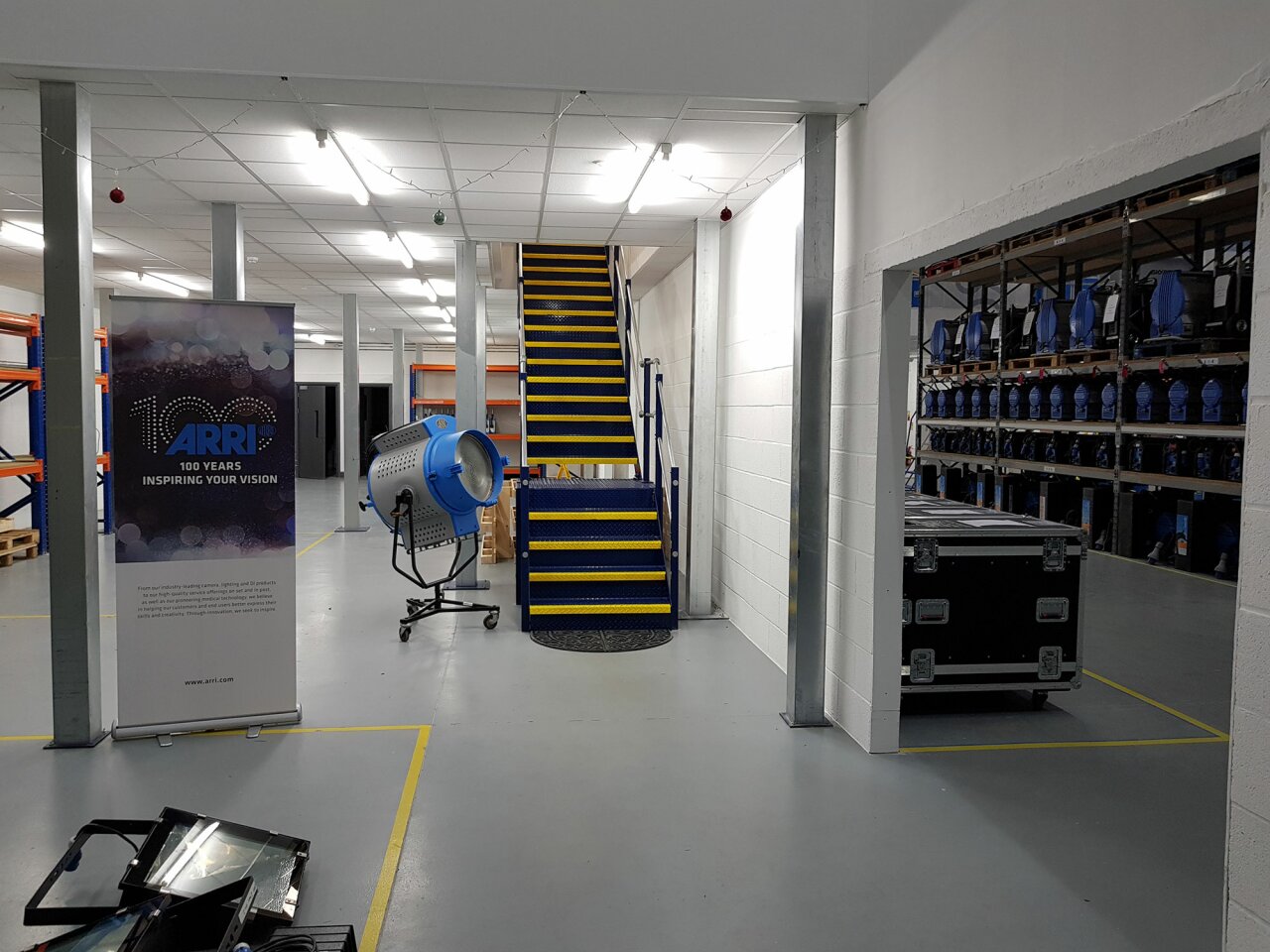 Arri Lighting - mezzanine flooring - stairs.