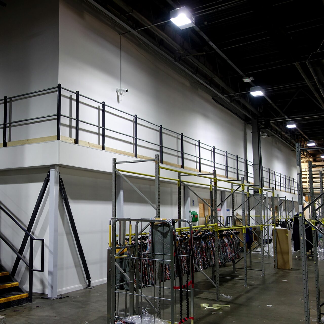 Garment Hanging Racking System - warehouse example.