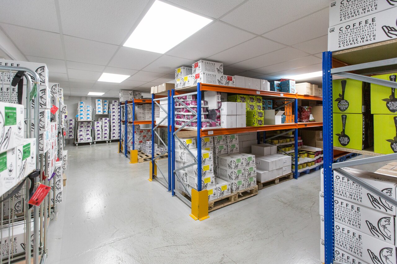 Kingdom Coffee - small warehouse mezzanines - longspan shelving 3.