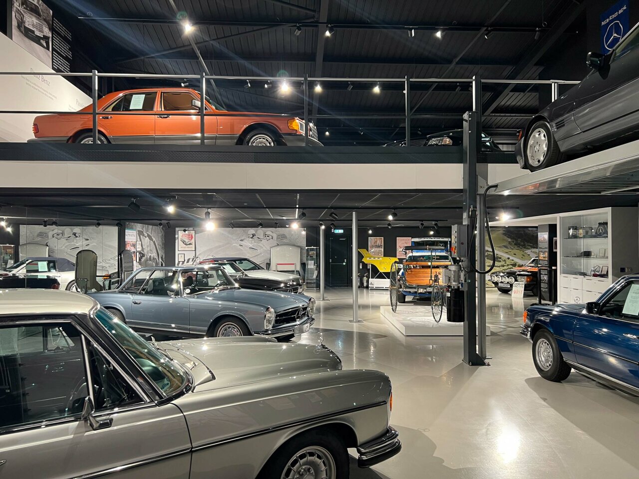 Car Storage Mezzanine with Lift.