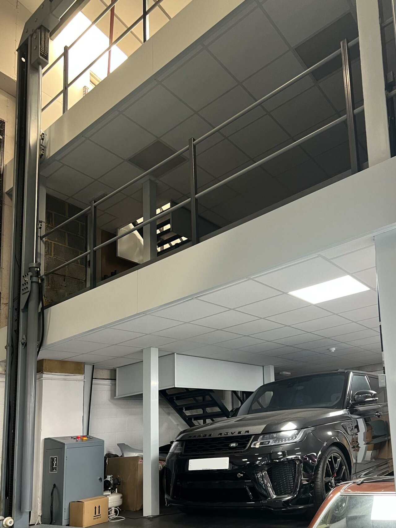 Regency - Automotive relocation - mezzanine floor.