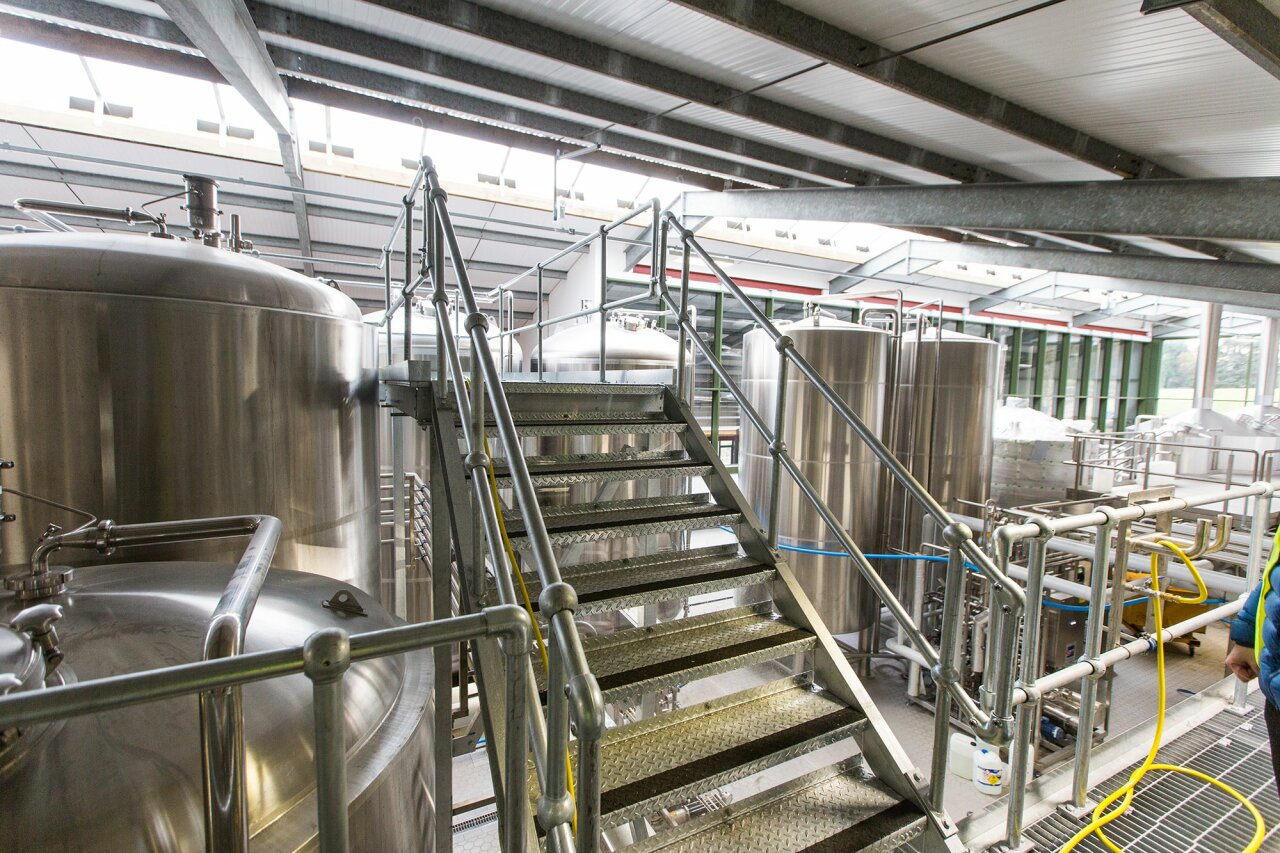 West Berkshire Brewery - mezzanine floors - Stairs 1.