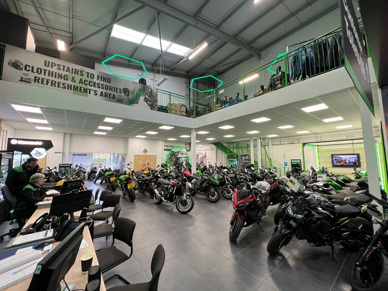 retail mezzanine floor.