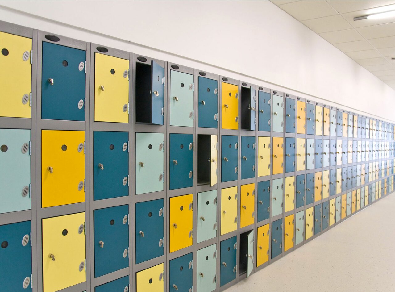 Secure lockers.