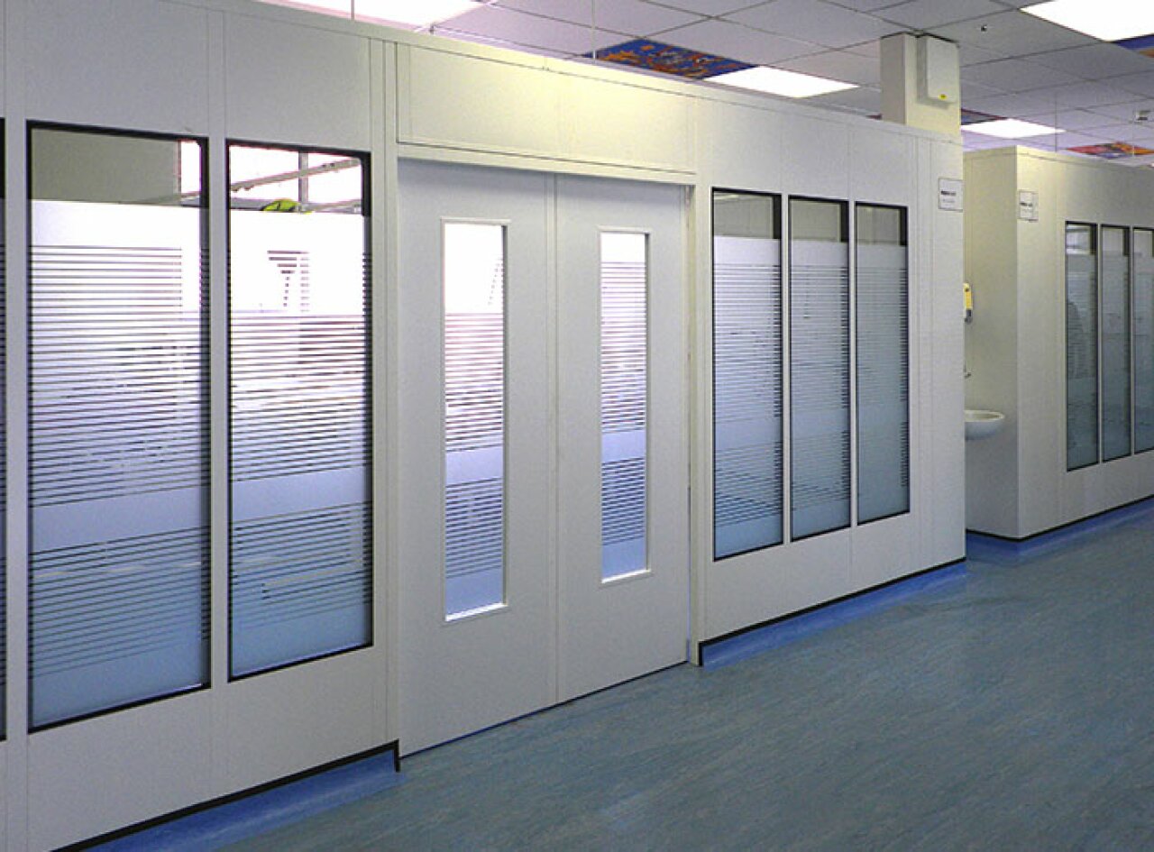 Secure Rooms - Double Skin Partitioning.