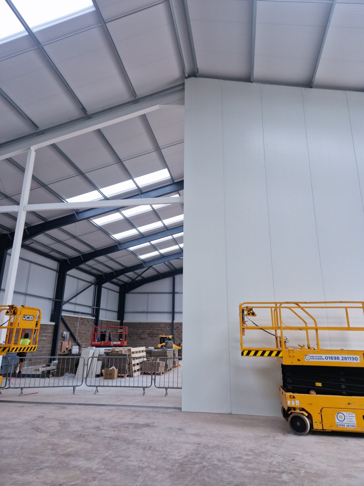 Warehouse Dividing Wall - Construction.
